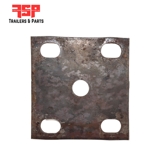 Fish Plates Natural 10mm  to suit 60mm Springs (Slotted Holes) ( Suits 5/8" U Bolts) (63/65mm axles) - FSP Trailers and Parts