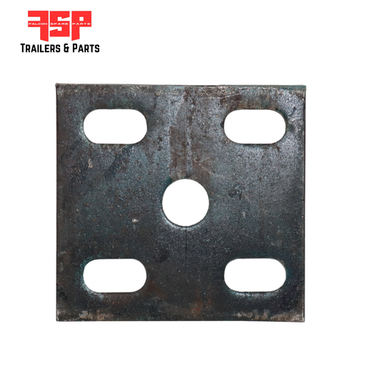 Fish Plates Natural 8mm  to suit 60mm Springs (Slotted Holes) ( Suits 1/2" U Bolts) - FSP Trailers and Parts