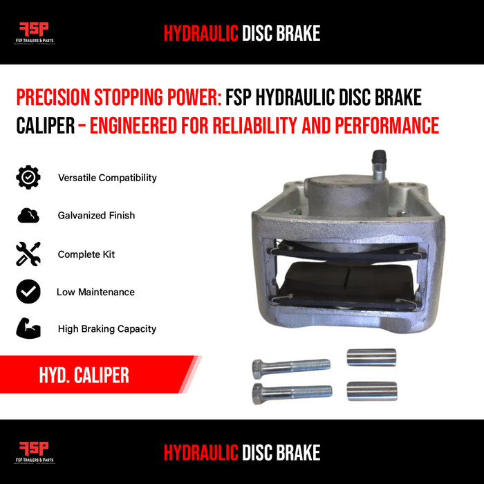 Hydraulic Disc Brake (Hyd. Caliper) - FSP Trailers and Parts