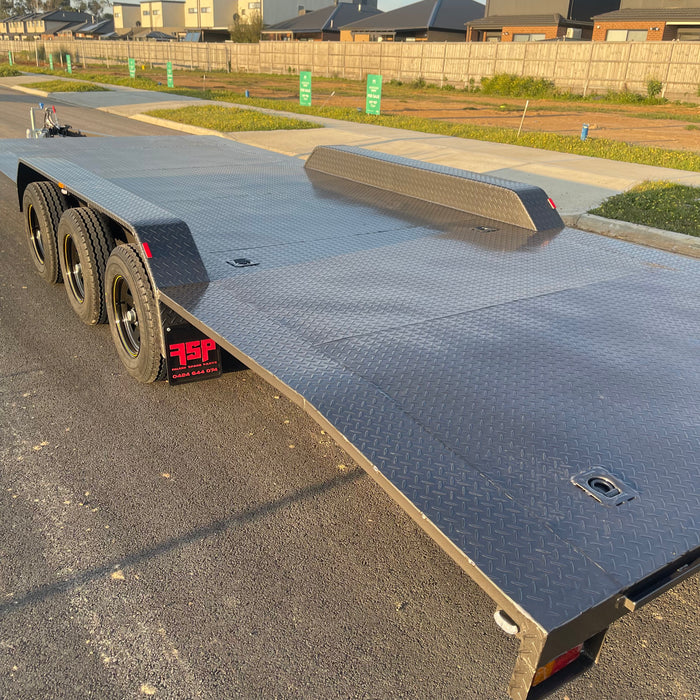 23’x6’6” Car Trailer Tri-Axle Beaver Tail
