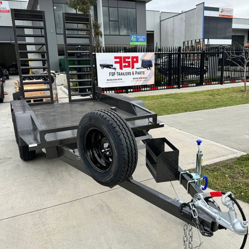 8x5 Machinery Trailer w Wide Ramps