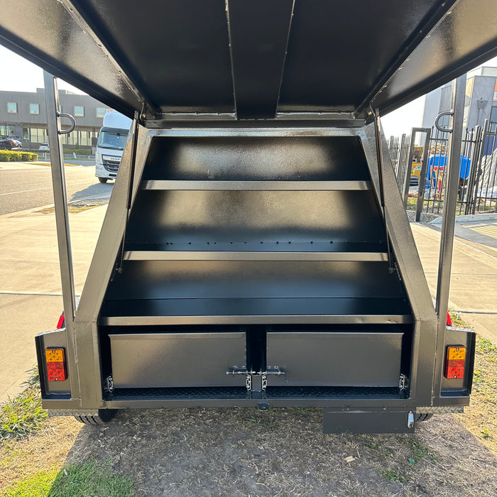 8x5 Tradesman Top Trailer with Full Drawers & Electric Locks
