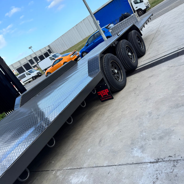 23'x6'6" Car Trailer Tri-Axle Semi Flat