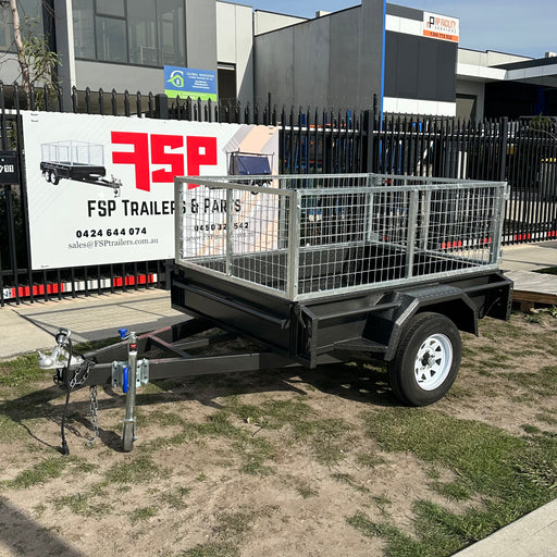 6x4 Box Trailer With 2ft High Cage