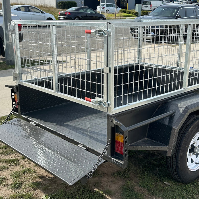 6x4 Box Trailer With 2ft High Cage