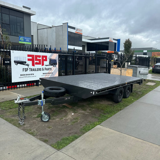16'x8' Flat Top Tandem Trailer
