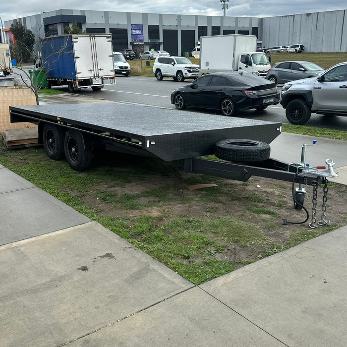 16'x8' Flat Top Tandem Trailer