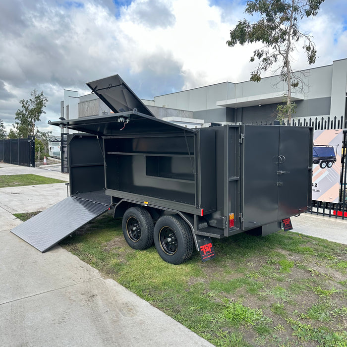 8x5 Lawn Mowing Tipper Tandem Trailer With 1600mm Wide Mower Box