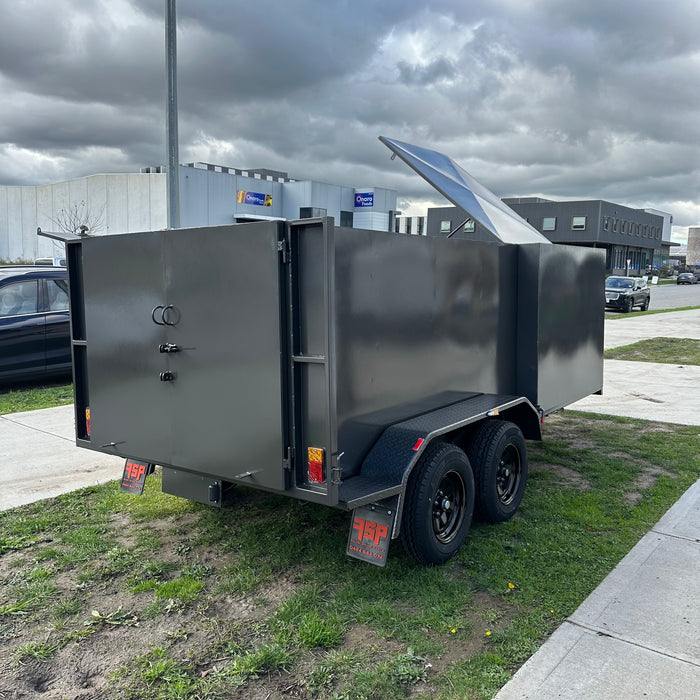 8x5 Lawn Mowing Tipper Tandem Trailer With 1600mm Wide Mower Box