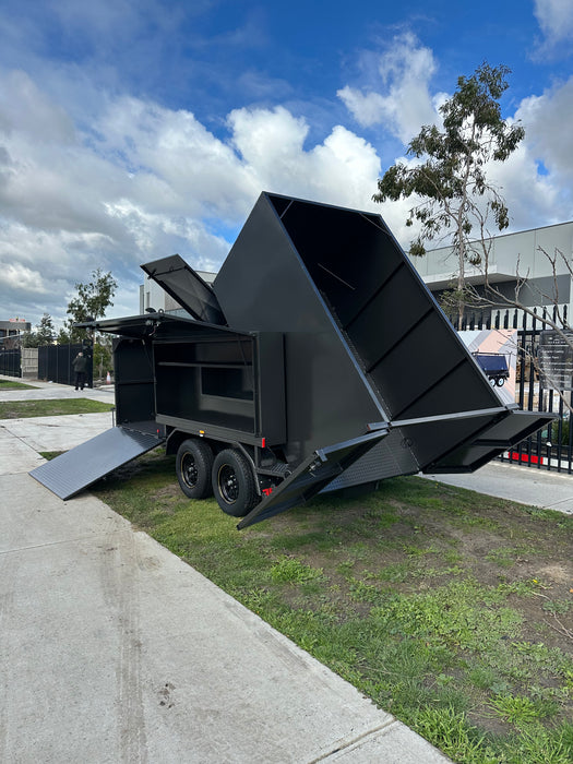 8x5 Lawn Mowing Tipper Tandem Trailer With 1600mm Wide Mower Box