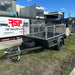 7x5 Box Trailer with 2ft High Cage
