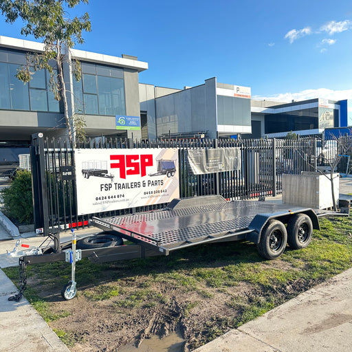 16x6'6 Beaver tail tandem perforated sheet car trailer 2.8 ton GVM