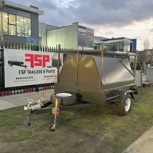 7x5 Tradesman Trailer Single Axle, 2 Pc Design