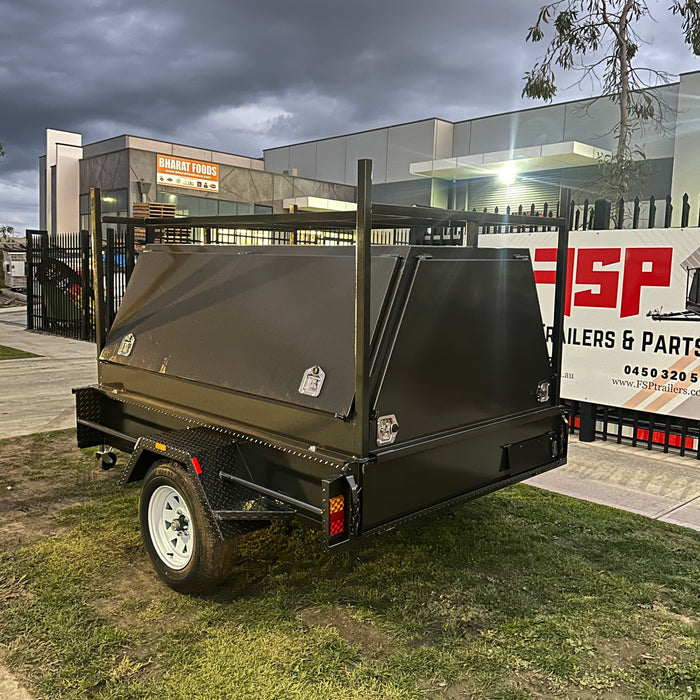7x5 Tradesman Trailer Single Axle, 2 Pc Design