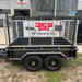 8x5 Box Trailer Tandem Axle with Rack & 900mm cage