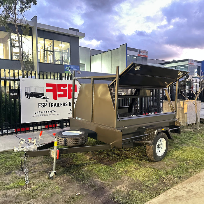 7x5 Tradesman Trailer Single Axle, 2 Pc Design