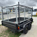 8x5 Box Trailer Tandem Axle with Rack & 900mm cage