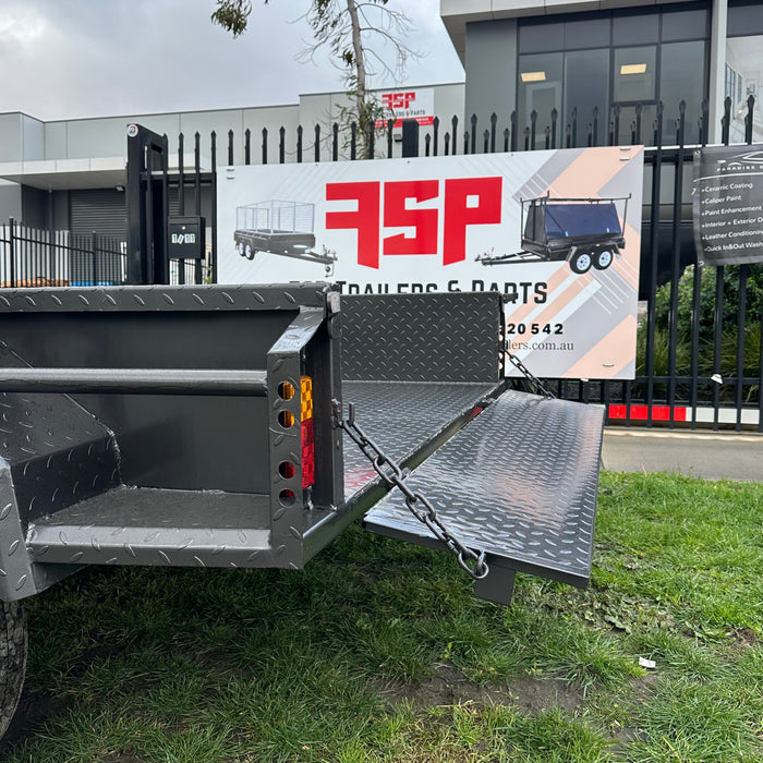 8x5 Tandem Axle Box Trailer (Low Sides)