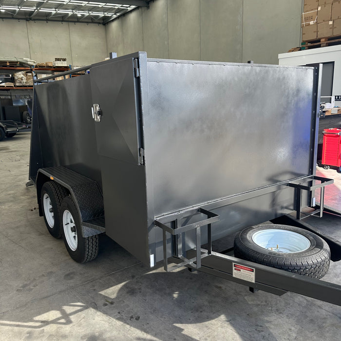8x5 Lawn Mower Trailer with Mesh Ramps