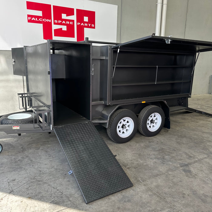 8x5 Lawn Mower Trailer with Mesh Ramps