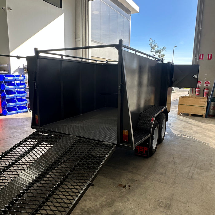 8x5 Lawn Mower Trailer with Mesh Ramps