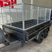 10x5 Tipper Trailer with Slide in ramps and 900mm Cage