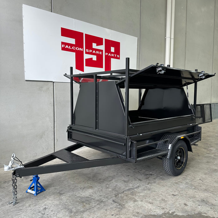 7x5 Tradesman Trailer 2 pc Design with drop down legs