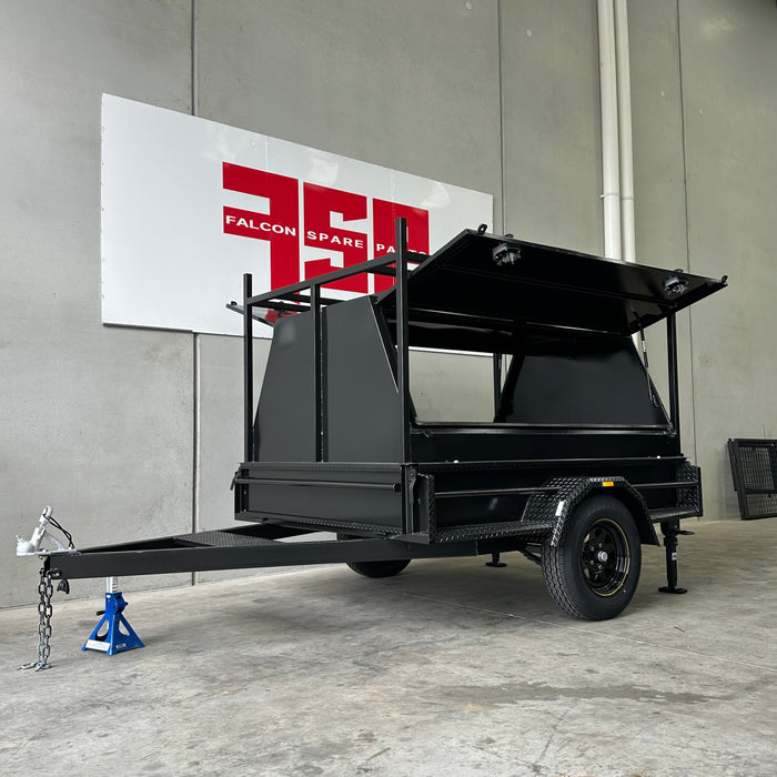 7x5 Tradesman Trailer 2 pc Design with drop down legs
