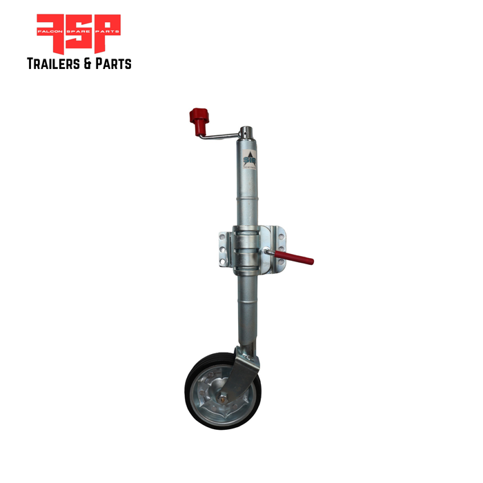 Jockey Wheel 8" Top Wind Zinc (Removable C Clamp) - FSP Trailers and Parts
