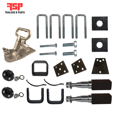 Diy Single Axle trailer kit 1000 Kg rated stub axles - FSP Trailers and Parts