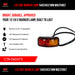 LED Side Marker Lamp 54x24x31mm Multivolt Red&Amber (CTA-060373) - FSP Trailers and Parts