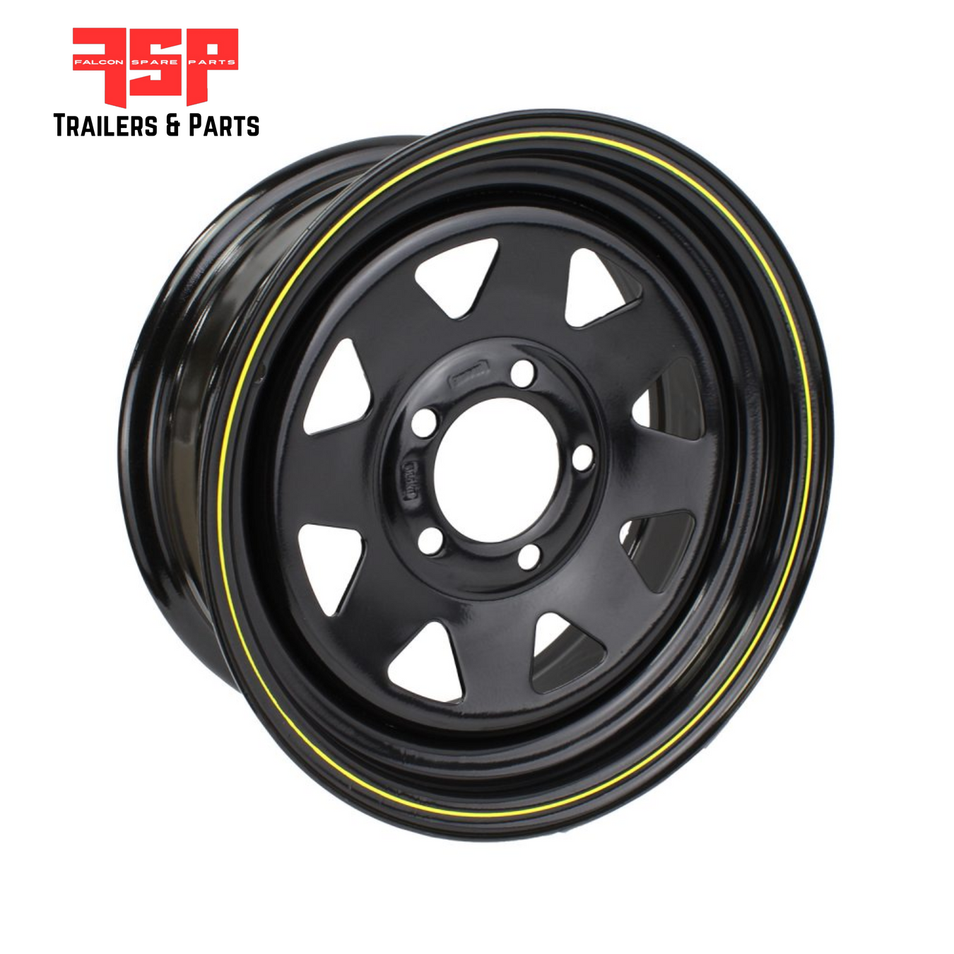 14x6" Ford Black Sunraysia Rim - FSP Trailers and Parts
