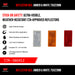 Reflector Red, Amber & White  75x22mm (CTA - 060412) - FSP Trailers and Parts
