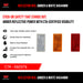 Reflector Red, Amber & White 94x44mm (CTA - 060376) - FSP Trailers and Parts