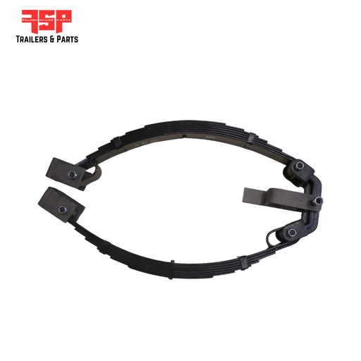 5 Leaf Rocker Roller Set Off-Centre Black (60x6mm) (2000 Kg) - FSP Trailers and Parts