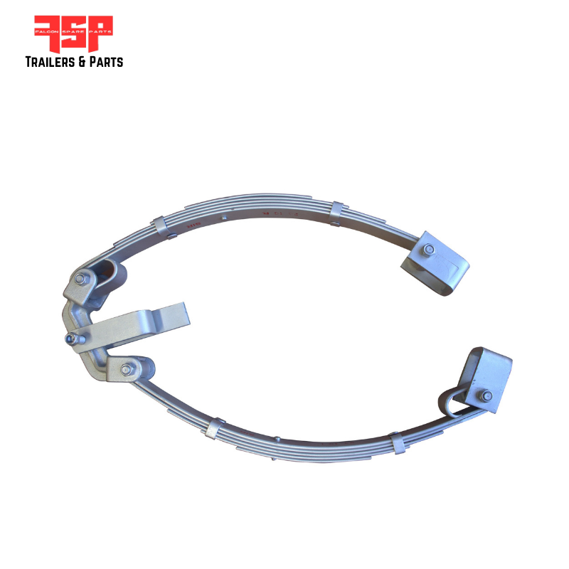 Trailer Centre Rocker 7 Leaf Rocker Roller Set Off-Centre Thermal Zinc (60x6mm) (3000 Kg ...