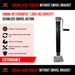 Square Jack 7000lbs without swivel bracket (Extendable) - FSP Trailers and Parts